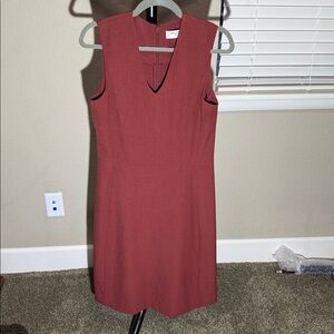 MM Lafleur Elegant Sedona Red Sleeveless Dress